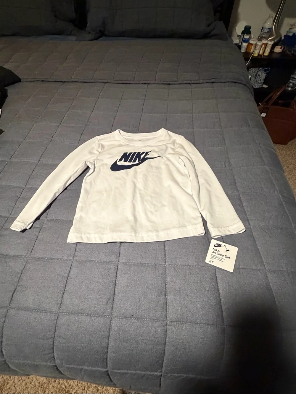 Nike Kids' Long-Sleeve Logo Tee